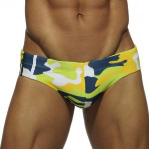 PUSH UP Men's Swim Briefs Sexy Low Waist Swimwear Men New Swimming Trunks Camouflage Swimsuits Gay Mens Swimwear Swimming Sho
