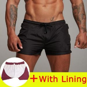 2021 New Swimwear Men Sexy Swimsuit Mens Swimming Shorts Men Briefs Beach Shorts Sports Suits Surf Board Shorts Men Swim Trunks