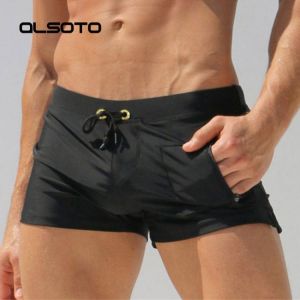 ALSOTO Brand Man Swimwear Men's Swimsuits Surf Board Beach Wear Men Briefs Swimming Trunks Boxer Shorts Swim Suits Gay Pouch