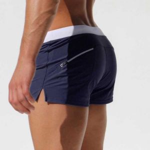 Fashionable Back Pocket Design Men's Swimming Trunks Boxer Beach Shorts Breathable and Quick-drying Pants Surfing
