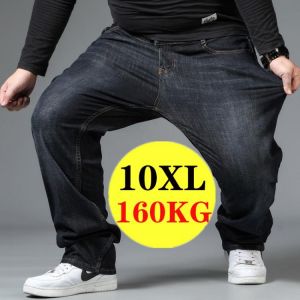 10XL Oversize Jeans Men's Casual Pants Men Clothing Streetwear Trend Brand Plus Size Trousers Male Breathable Fat Loose Trous