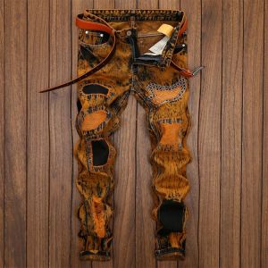 2021 new style cotton personality old straight men's jeans trousers trendy men retro fashion pants jeans men-clothing men jea