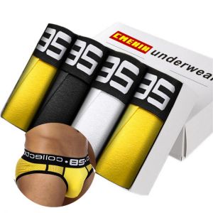 4Pcs/Lot Sexy Lingerie Underwear Men Briefs Jockstrap Mens Underwear Slip Panties Men's Swimming Trunks
