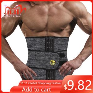 LANFEI Mens Thermo Neoprene Body Shaper Waist Trainer Belt Slimming Corset Waist Support Sweat Cinchers Underwear Modeling Strap