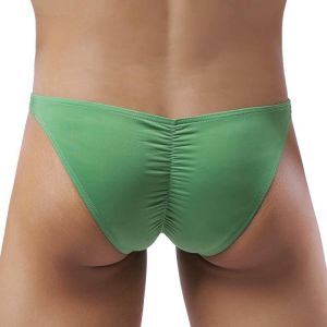 Men's Sexy Underwear Low Waist Ice Silk Men Briefs Translucent Bikini Skinny Breathable Briefs Man Srting Man Underpants