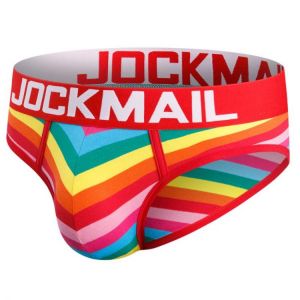 2021 New Cotton Sexy Gay Men Underwear Bikini Men Briefs Rainbow Soft Mens Briefs Underwear Shorts Mens Panties net yarn