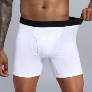 Boxershorts Men Cotton Loose European Size Boxers boxer homme Boxer Underwear boxers roupa interior dos homens (Custom logo）
