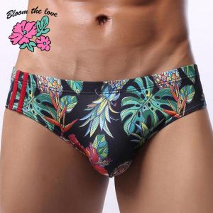 [Bloom the love] Brand New Brief Men Underwear Sexy Print Mens Briefs Comfortable Cuecas Masculina Homme Man Boxershorts M-2XL