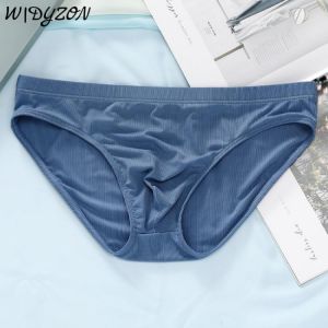 Ice Silk Men Underwear Sexy Men Briefs Underwear Thin Breathable Bikini Men Jockstrap Cuecas Penis Pouch Briefs Men Underpants
