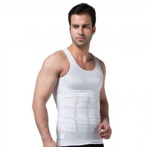 2020 Men Slimming Body Shaper Tummy Shaper Vest Slimming Underwear Corset Waist Waist Cincher Men Bodysuit