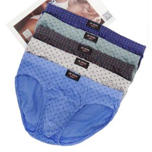 Men Briefs 5 pcs/lot Cotton Underpants Casual Dot Underwear for Male plus size men briefs underwear L-4XL  cueca masculina