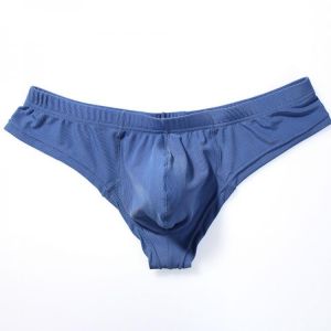 2021 New Breathable Rib Fabric Man's Underwear Briefs Bikini Gay Underwear Male Sexy Lingerie Convex Pouch Underpants