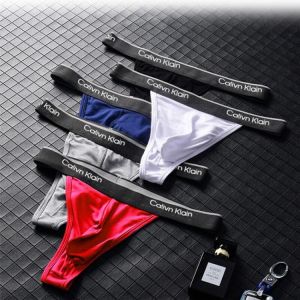Calivn Klain Cotton Men's Panties Underwear Comfortable T-Back Briefs Breathable Thongs 3D Crotch Male G-String Tрусы Mу