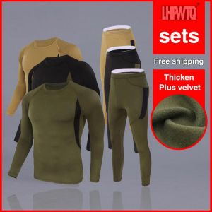 Long Johns Winter  thermal unerwear Sets Men Fitness Quick Dry Anti-microbial Stretch 2020 Men's Thermo clothing Male Spring