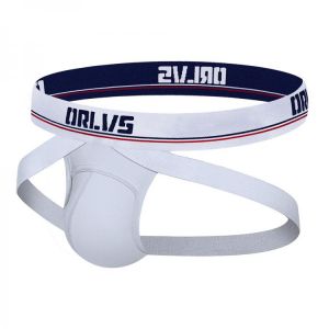ORLVS Men's Underwear Men Sexy Briefs Jockstrap Pouch Cuecas Man Cotton Panties Thongs Mesh Underpants Gay Slip Homme Srting