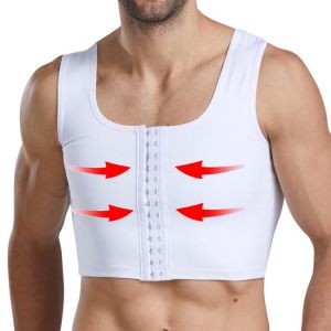 Men Gynecomastia Shaper New Slimming Chest Control Boobs Shapewear Firm Undergarments Stomach Girdles Hook Control
