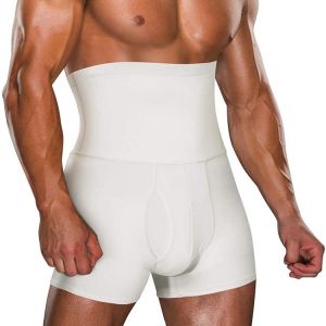 Men Tummy Control Shorts High Waist Slimming Underwear Body Shaper Seamless Belly Girdle Boxer Briefs Abdomen Control Panties