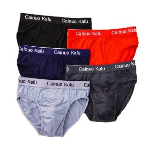 5 Pcs/lot Cotton Men's Briefs Designer Male Comfortable Large Pouch Underpants Elasticity Underwear Breathable Plus Size L-7X