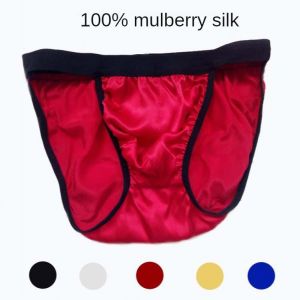 Men Silk Underwear 100% Mulberry Silk Sexy  Underwear Shorts