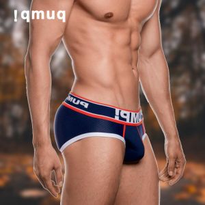 Comfortable Cotton Gay Sexy Underwear Men Jockstrap Briefs Print Free Shipping Men Bikini Mens Underwear Men's Lingerie Cueca