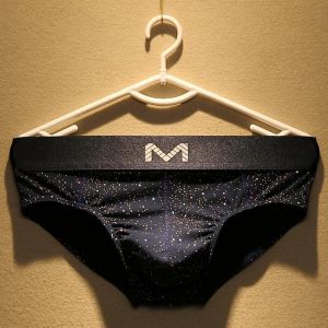 Summer New Men's Underwear Pure Cotton Youth Low Waist Sexy Breathable Star Sky Printed Briefs