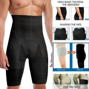 Mens Underwear Compression Pants Waist Trainer Belly Control Slimming Shapewear Seamless Boxer Briefs High Waist BoxerShorts