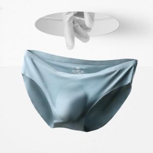 Mens Underwear Briefs Man Nylon Briefs Thin Transparent Ice Silk Men Underwear Swim Briefs Breathable Quick Dry Men's Panties