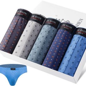 5 Pcs Breathable Cotton Men's Underwear New Briefs sexy underwear men gay  Mens Bodysuit Male Comfortable Solid Underpants