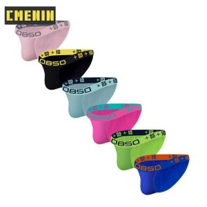 6PCS New Brand Sexy Underwear Men Jockstrap Comfortable Cotton Gay Man's Underwear Bikini Men Briefs Mens Panties Cuecas BS35
