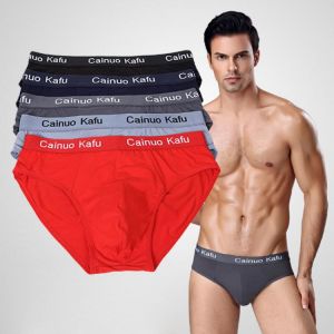 5pcs/lot Men Briefs Comfy Model Sexy Underwear Solid Briefs Factory Men Bikini Underpants Panties Plus L-5XL 6XL (7XL=One Size)