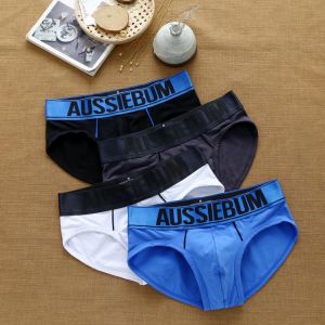 Brand Men's Underwear Briefs Low-waist Breathable Pants Fashion Elastic U Pouch Close-fitting Comfortable Pure Cotton Underpa