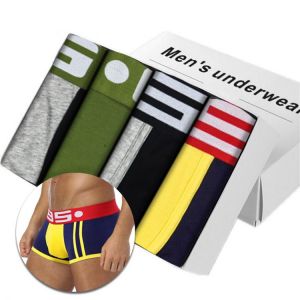 4Pcs High Quality Underwear Man Boxer Homme Cotton Men underpants Boxershorts Men Boxers Sexy Boxer Shorts Penis Size M-3XL