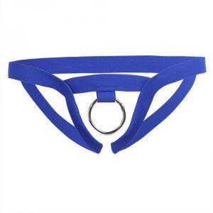 Mens G-String Lingerie Crotchless Tanga Bikini Jockstrap Underwear Thongs O-Ring Open Crotch T Back G String Men Briefs Panties