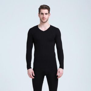 2018 new Long johns men modal thin thermal underwear V neck elastic body shapers Asian size XL to 6XL