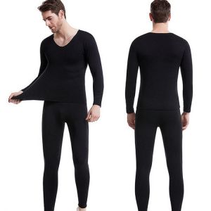 Men Thermal Underwear Sets Warm Long John Sets Winter Thermal Suit Fitness Thermo Pajamas Sweatshirt+pants Homewear Clothes