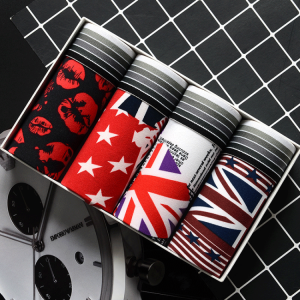 4Pcs/Lot Men's Underwear Men's Cotton Boxer Men's Underwear Men's Underwear Breathable Shorts Men's Plus 