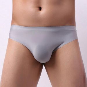 3D Ice Silk Men Underwear Seamless Briefs Ultra-thin Gay Sexy Underwear Breathable  Pouch Calzoncillos L-xXL