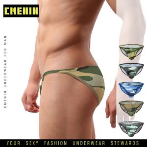 Brand Men Underwear Mesh Qucik-Dry Sexy Men Briefs Breathable Mens Slip Cueca Male Panties Underpants Briefs Camouflage Cotton