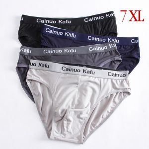 4pcs/Lot Men's Underwear Male New Arrival Modal Solid Briefs Underpants for Men Brief Men Sexy Slip Hombre Plus XXXXL-7XL