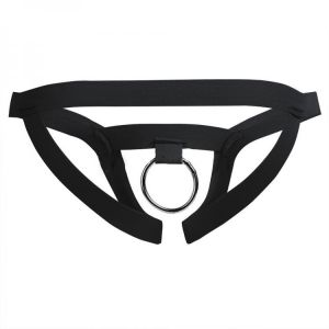Sexy Thong Men Crotchless G-string Homme Jockstrap Gay Underwear Sissy Stretchy O-Ring Panties Male Lingerie Bikini Underpants