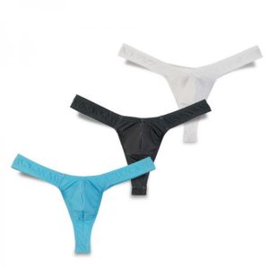 Men Sexy Briefs Ice Silk Underwear Pouch Lingerie Bottoms Underpants Comfy Shorts Pants Fashion Lingerie Solid Seamless Panties