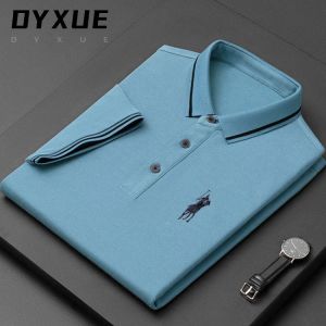 New Designer Top Grade Brand Polo Shirts Logo Summer Mens Cotton Short Sleeve Turn Down Collar Casual Tops Fashions Men Clothing