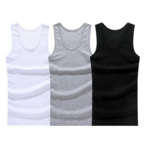 3Pcs/lot Man's Cotton Solid Seamless Underwear Brand Clothing Mens Sleeveless Tank Vest Comfortable Undershirt Mens Undershir