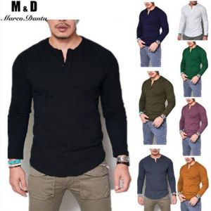 Brand T Shirt Men Autumn Winter Men Long Sleeve T-shirt Stripe Shirt New Tshirt T Shirts O-Neck Casual  Men Clothing