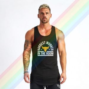 Star Yellow Brahma Bull Project - Rock Summer Soft Custom Sleeveless Design Your Own Vest Cotton Men's Muscle Tee Tank Top Sh