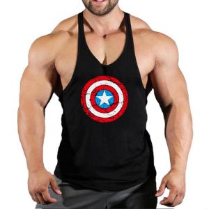 New Arrivals Bodybuilding stringer tank top male Cotton Gym sleeveless shirt men Fitness Vest Singlet sportswear workout tanktop