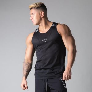2021 Summer New Men quick-dry Tank top Gyms Workout vest Fitness Bodybuilding sleeveless shirt Male Singlet clothing Undershir