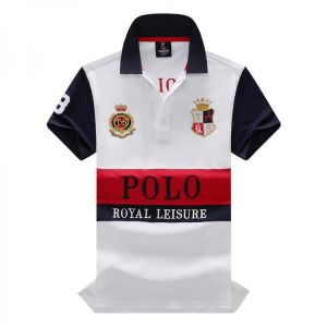 Fashion Brand Men's Polo Shirts Short Sleeve ROYAL LEASURE Embroidery Casual Polo Shirt Jersey Male Plus Size 4XL 5XL 6XL