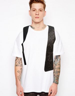 FARSTAR by FNJACK Monogram Cut Away Cut-Out Vest Chest Harness Fahion Vest