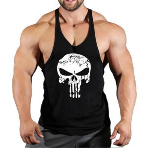 NEW Bodybuilding Sporty Tank Tops Men Gyms Fitness Workout Sleeveless Shirt Male Stringer Singlet Summer Casual Loose Undershirt